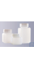 Weithals-Flasche, HDPE, vierkant, Natur, ohne Verschluss, GL 65, 500 ml Weithals-Flasche, HDPE,...